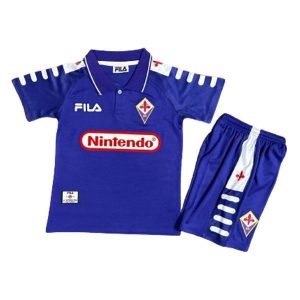 fiorentina barn retro nintendo drakt hjemme 1998-1999