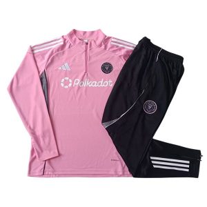 inter miami barn rosa hvit 3 stripete 2025-2026 treningsdress