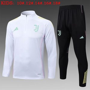 juventus treningsdress barn glidelas hvit gul lys bla 2025-2026