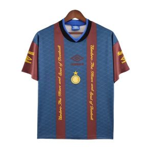 inter milan retro trenings drakt svart bla 1994-1995