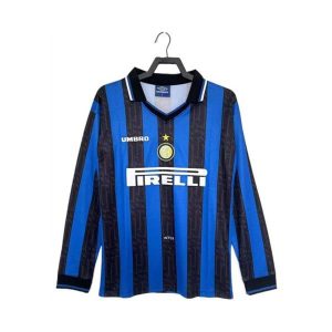 inter milan retro langermet drakt hjemme 1997-1998