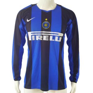 inter milan retro langermet drakt hjemme 2004-2005