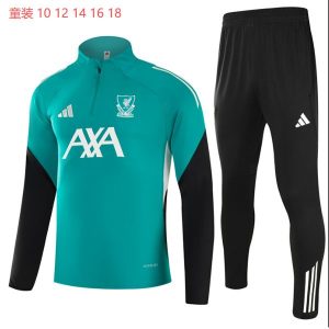 liverpool treningsdress barn glidelas gronn svart 2025-2026