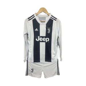 juventus barn retro drakt sett langermet hjemme 2018-2019