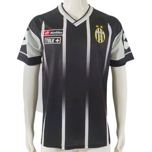 juventus retro trenings drakt svart stripete 2000-2001