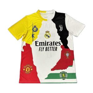 juventus drakt spesialutgave hvit gul rod ronaldo 2025-2026