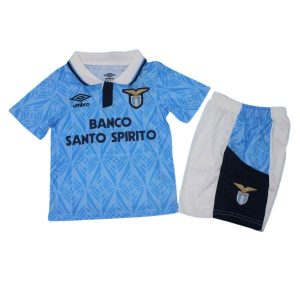 lazio barn retro banco santo spirito drakt hjemme 1991-1992