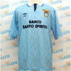 lazio retro banco santo spirito drakt hjemme 1991