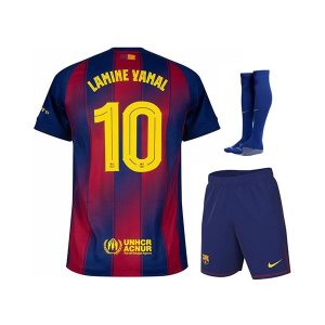 barcelona barn sett lamine yamal 10 drakt hjemme 2025-2026