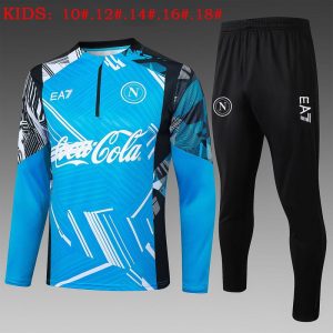 napoli barn bla mork bla 2024-2025 treningsdress