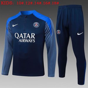 psg treningsdress barn glidelas mork bla 2025-2026