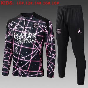 psg treningsdress barn glidelas svart lilla 2025-2026