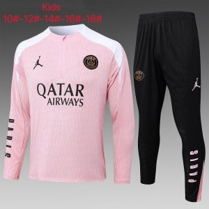 psg barn rosa hvit 2024-2025 treningsdress