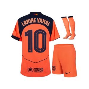 barcelona barn sett lamine yamal 10 drakt tredje 2025-2026