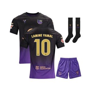 barcelona barn sett lamine yamal 10 drakt borte 2026-2027