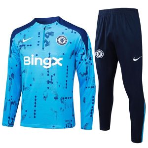 treningsdress chelsea glidelas kamuflasje lys bla mork bla 2024-2025