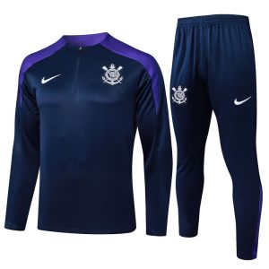 treningsdress corinthians glidelas mork bla lilla 2024-2025