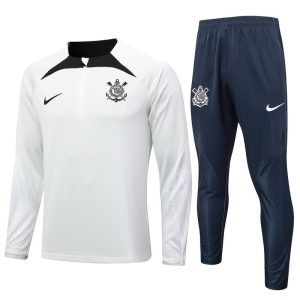 treningsdress corinthians glidelas hvit svart 2024-2025