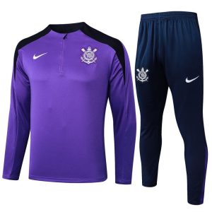 treningsdress corinthians glidelas lilla svart 2024-2025