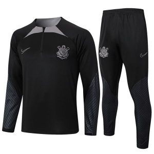 treningsdress corinthians glidelas svart gra 2024-2025