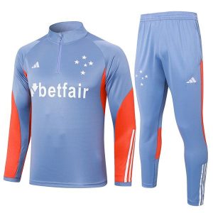 treningsdress cruzeiro glidelas mork gra oransje 2024-2025