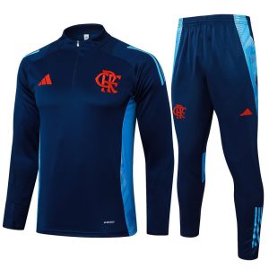 treningsdress flamengo glidelas mork bla lys bla 2024-2025