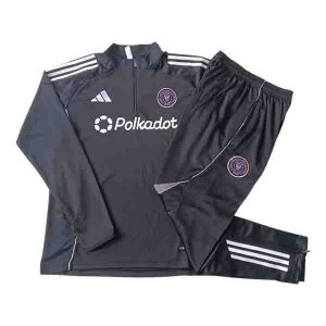 treningsdress inter miami glidelas svart hvit 3 stripete 2025-2026