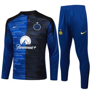 treningsdress inter milan glidelas mork bla svart 2024-2025
