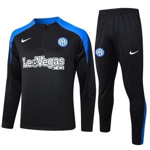 treningsdress inter milan glidelas svart mork bla 2024-2025