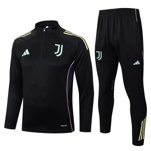treningsdress juventus glidelas svart neon gronn 2025-2026