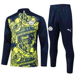 treningsdress manchester city glidelas neon gronn mork bla 2024-2025