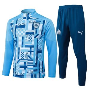 treningsdress marseille glidelas lys bla 2024-2025