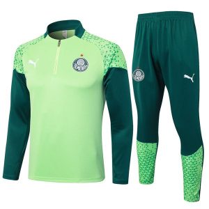 treningsdress palmeiras glidelas mork gronn neon gronn (1) 2024-2025