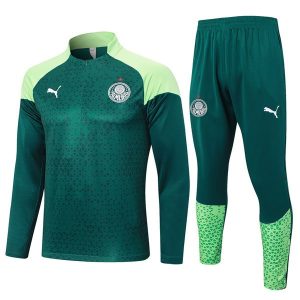 treningsdress palmeiras glidelas mork gronn neon gronn 2024-2025