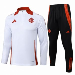 treningsdress sport club internacional glidelas hvit rod 2024-2025