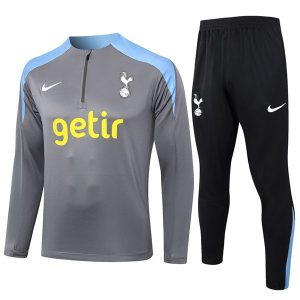 treningsdress tottenham hotspur glidelas mork gra lys bla gul 2024-2025