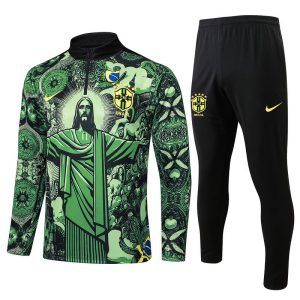 treningsdress brasil glidelas jesus gronn 2024-2025