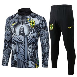 treningsdress brasil glidelas jesus svart 2024-2025