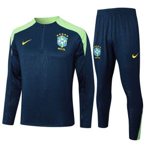 treningsdress brasil glidelas mork bla gronn 2024-2025