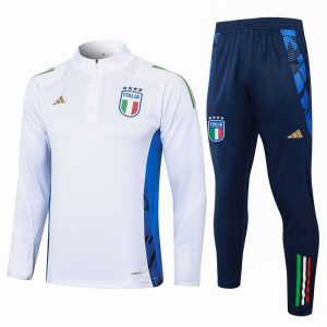 treningsdress Italia glidelas hvit 2024-2025