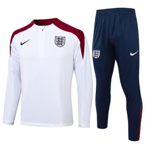 treningsdress england glidelas hvit mork rod 2024-2025