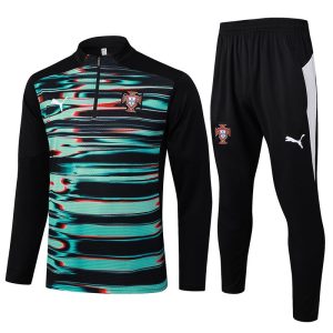 treningsdress portugal glidelas svart gronn 2025-2026