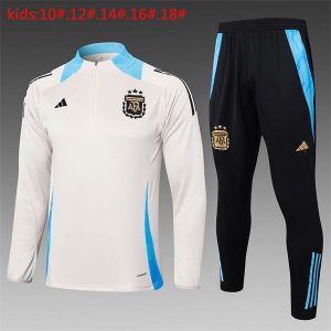 argentina treningsdress barn glidelas brun lys bla 2024-2025
