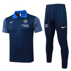 trenings psg mork bla 2025-2026 polo sett