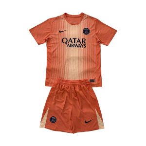 psg barn keeper drakt sett oransje 2025-2026
