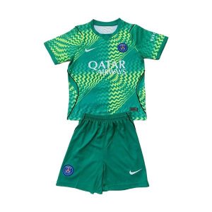 psg barn keeper drakt sett gronn gul 2026-2027
