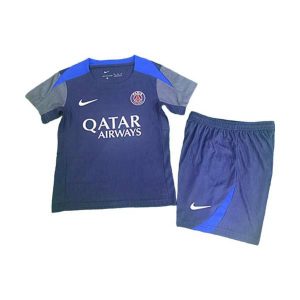 psg barn trenings spillerversjon drakt sett bla gra 2025-2026