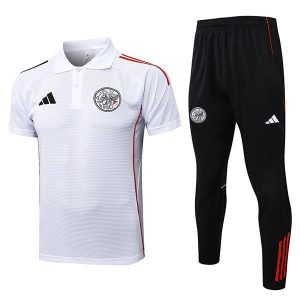 trenings ajax hvit rod 2025-2026 polo sett