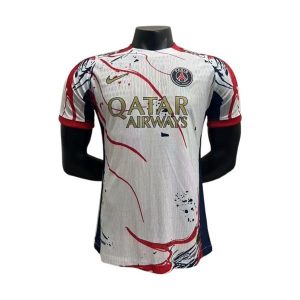 psg drakt spesialutgave spillerversjon hvit rod 2025-2026