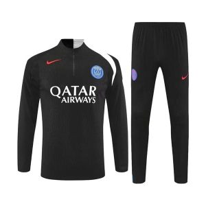 psg drakt trenings sett svart hvit 2025-2026